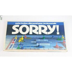1972 Sorry! Game by Parker Brothers Board Game Complete Family Game Night